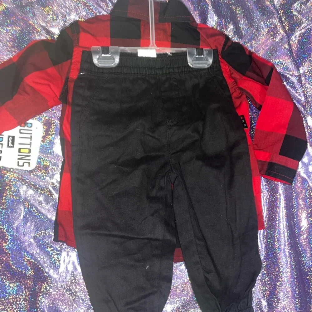 Boys Buffalo Plaid outfit